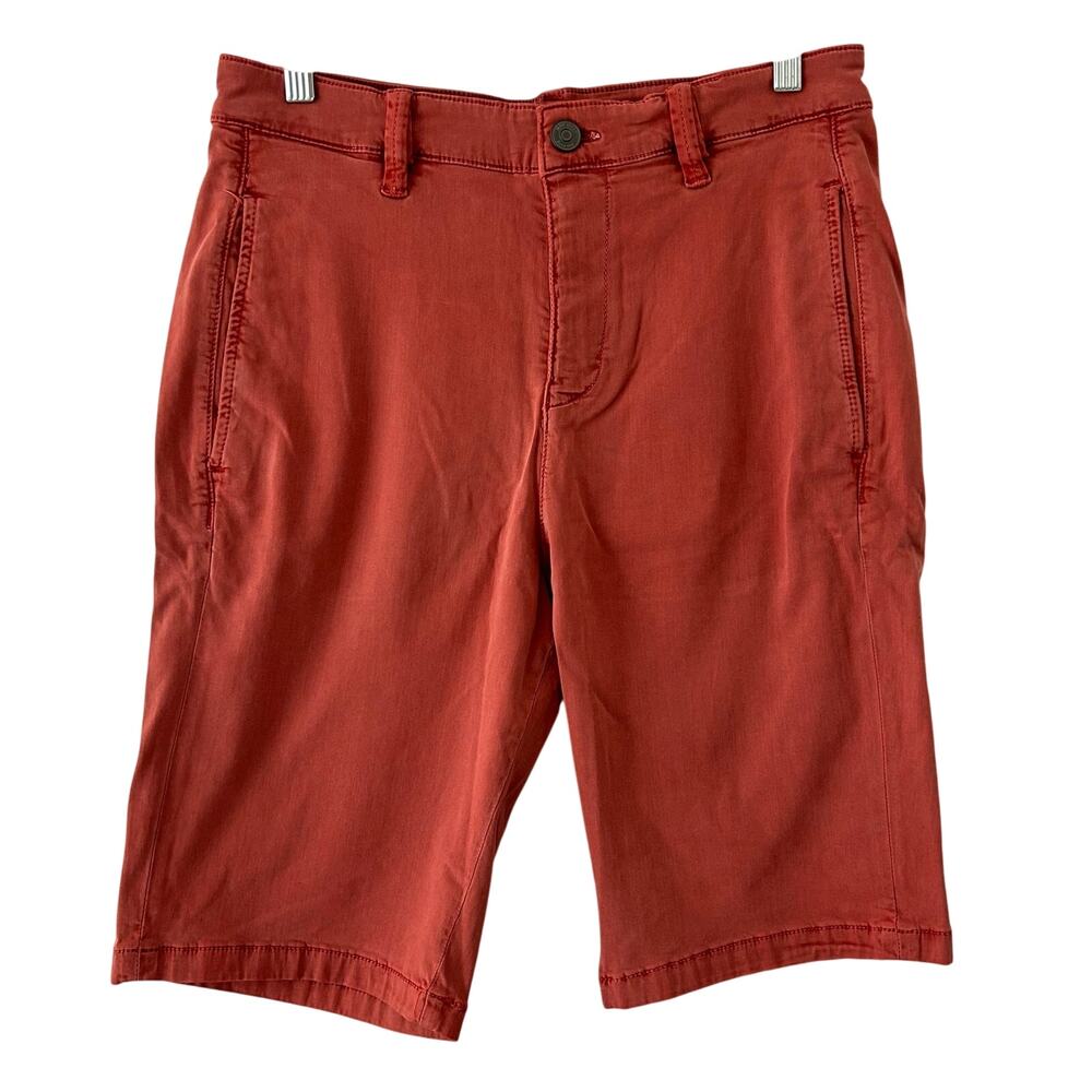 Mavi Jeans Men's Mike Flat Front Chino Shorts Coral Size 28 NWOT